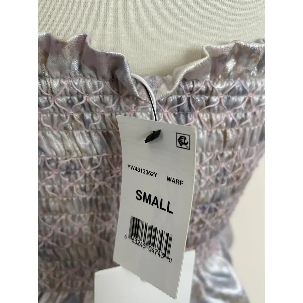 LIKELY Riviera Top & Kenzie Skirt Matching Set - Watercolor Silver - Size Small